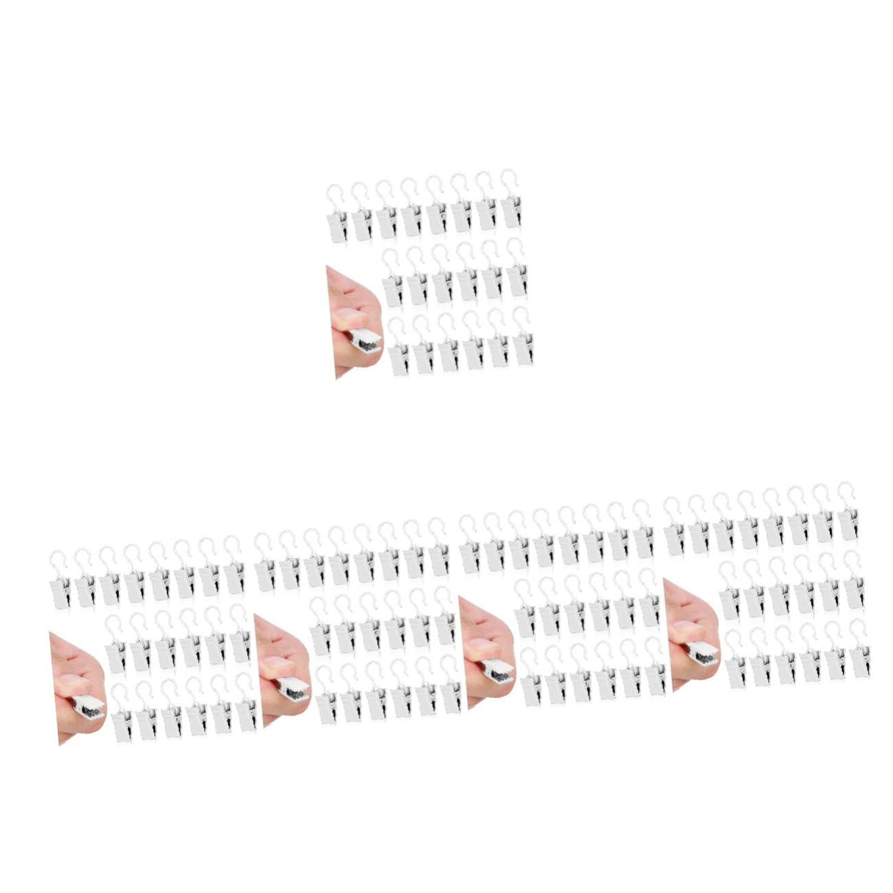 PRETYZOOM 200stücke Vorhang Clips Für Deko Und Gardinen Kleine Hänger Cremefarbe Stark Und Vielseitig Einsetzbar Für Zuhause Und Partys