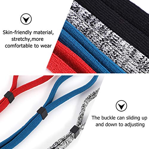 EXCEART 4 Pcs Ajustável Cinta de á“culos Esporte Cadeia Retentor de á“culos de Sol Cintas de á“culos