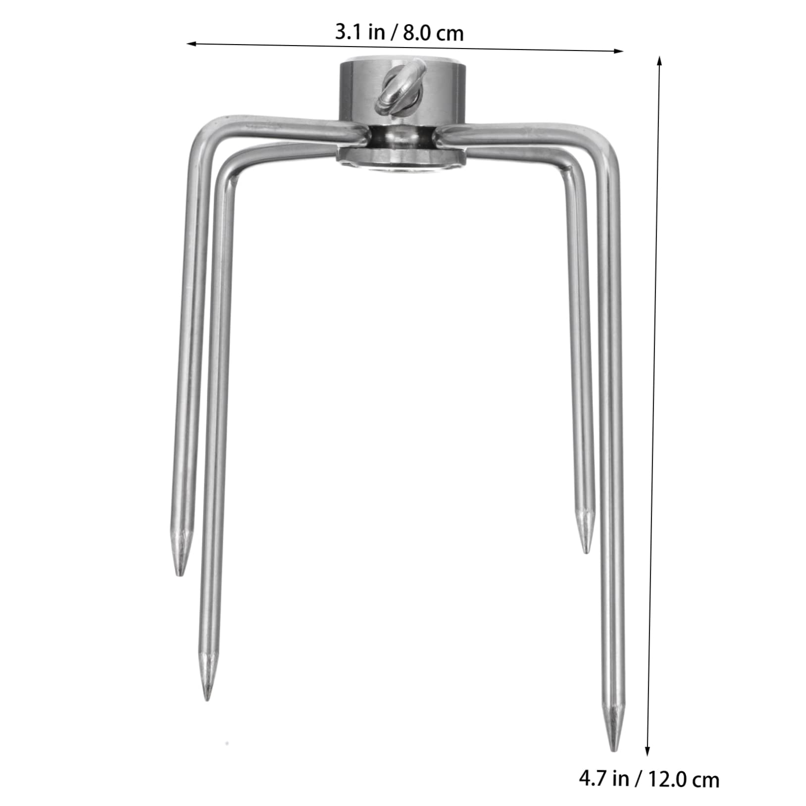 SUPVOX 2piezas Tenedores De Barbacoa De Acero Inoxidable Tenedores Para Asar Carne Accesorios Para Barbacoa Parrillas Al Aire