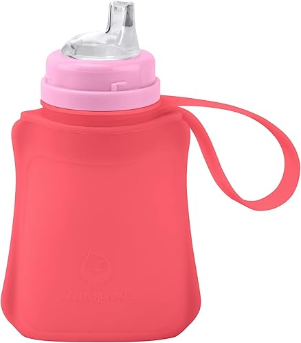 green sprouts Sprout Ware - Bolsillo para sorbos y pajitas hecho de silicona y plantas (8 onzas), silicona no tóxica a base de plantas y bolsillo