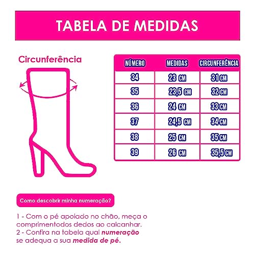 Bota Botinha Feminica Country Cano Medio Cobra (Branco, br_footwear_size_system, adult, numeric, med