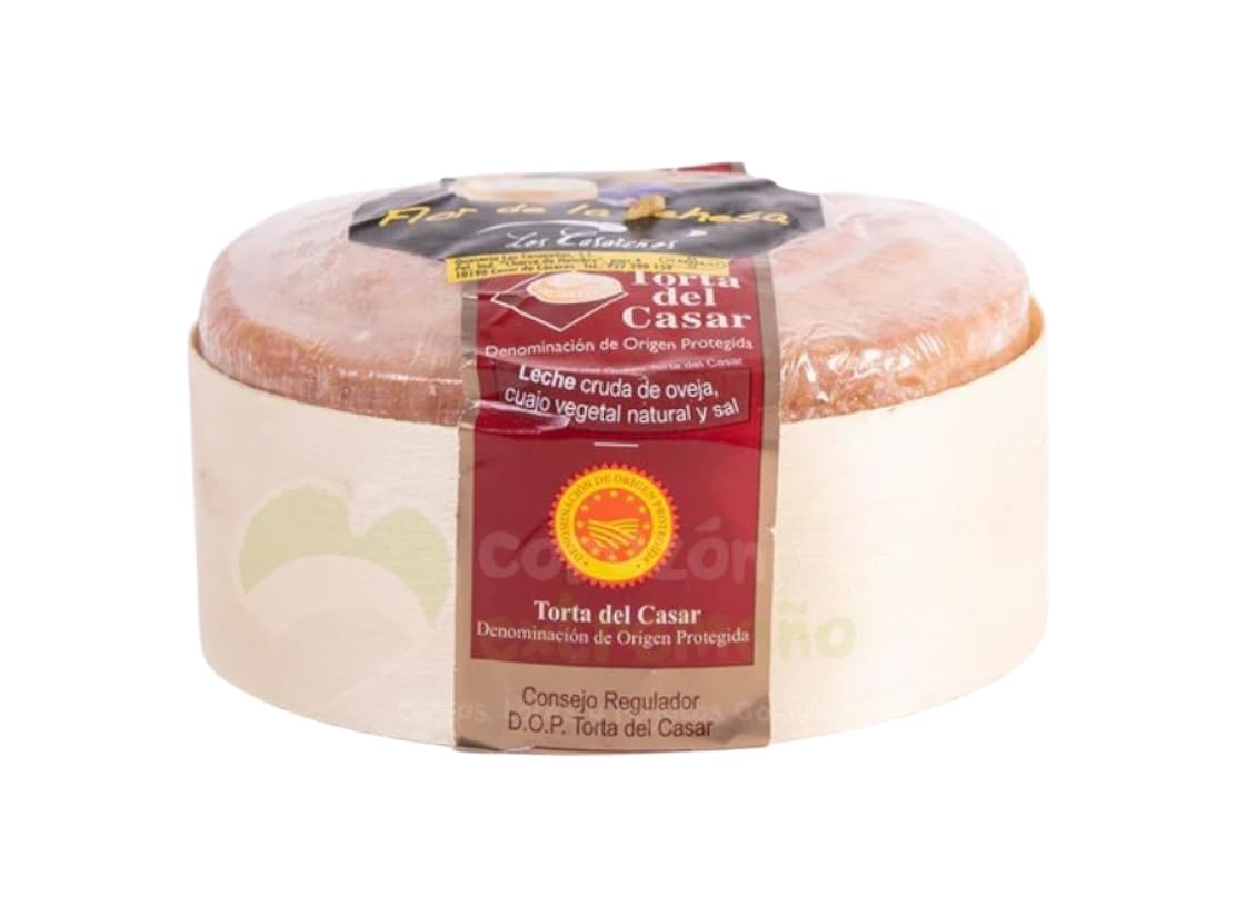Torta del Casar D.O.P. Flor de la Dehesa 350 g – Queso Extremeño de Oveja – Leche Cruda y Cuajo Vegetal – Textura Cremosa – Mejor Queso de España