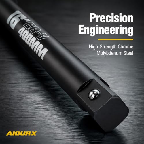 Image of 1 inch Drive Impact Extension Bar, 16 Inch Length Socket Extension, CR-V Steel, Narrow and Deep Areas in Automobile Maintenance, Mechanical Assembly or Industrial Operations