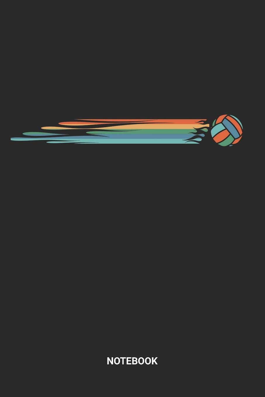 Notebook: Dotted Lined Retro Volleyball Themed Notebook (6x9 inches) ideal as a summer beachvolleyball Journal. Perfect as a Coaching Book for all V-Ball Lover. Great gift for Kids, Men and Women