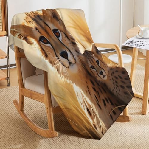 Couverture léopard flannel 150x200cm idéale pour vos soirées cocooning - 8