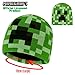 Minecraft Boys Winter Set, 6–14 Yrs, 3Pc Beanie Scarf Gloves, 2Pc Knit Cap Mitts, 1 Pc Bucket Hat|Beanie Gifts for Boys (6-14 Years, Green Hat)