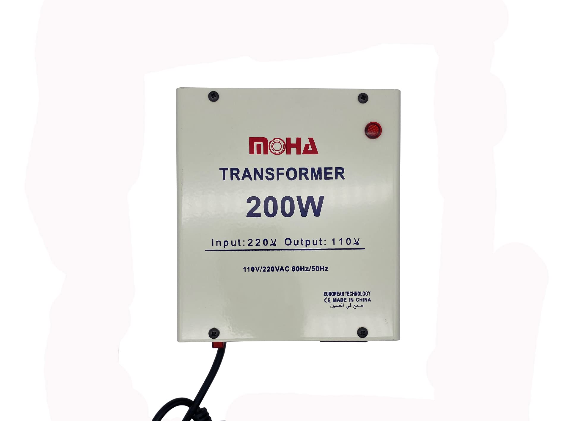 Neustar Moha 200VA (150 Watts maximum) Universal 3 Pin Three UK With Safety Fuse Included Plug Transformer 220V To 110V Step Down Power Converter Voltage Output Voltage Is 110V