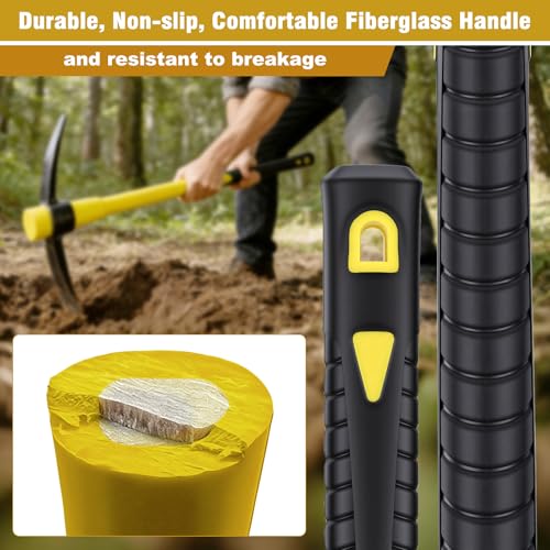 NAUKII 36 Inch Pick Mattock