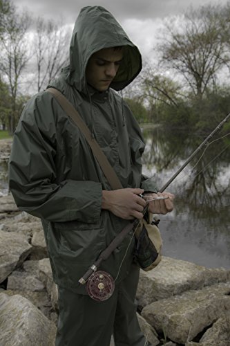 Unisex-Adult Rainsuit (Black, Small)2