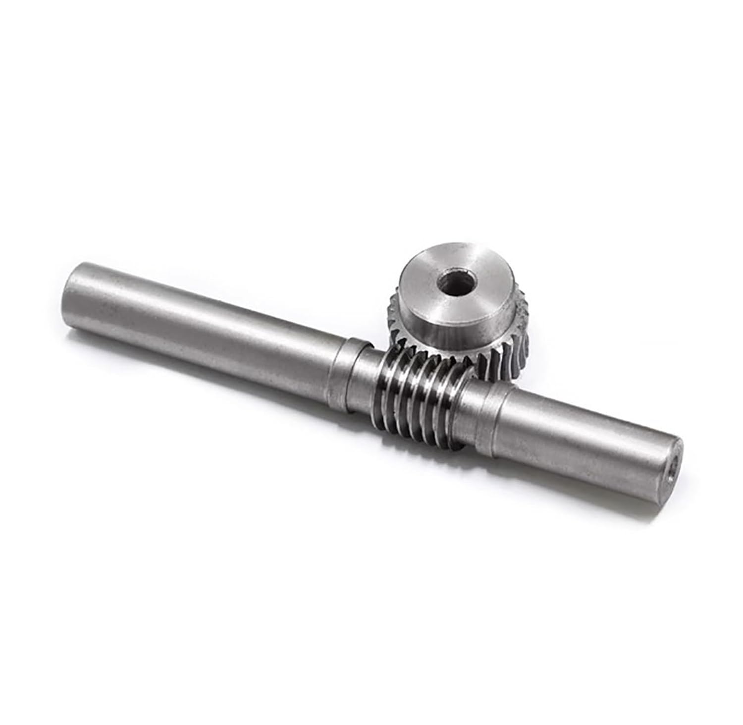 Bevel Gear Pinion Hardware Mechanical 1M Worm Gear with Rod Reduction Ratio 15-100Teeth Reducer Transmission Parts(25T Gear(Boer 6mm)