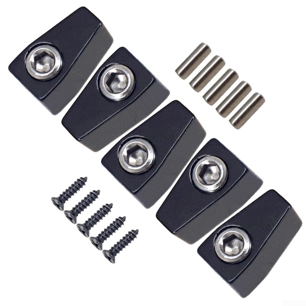 Set di cordiera per basso senza testa a 5 corde, dado fisso con viti, accessori di ricambio per chitarra (B)