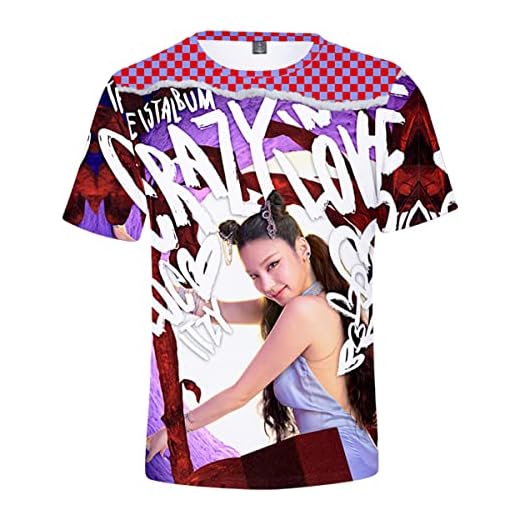 Xkpopfans ITZY Shirt Album Crazy in Love Merch Chaeryeong Yeji Ryujin Yuna 3D Tshirt