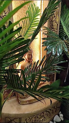 Big Slate Buddha Fountain for Living Room Home Decor Garden Decoration and Drawing Room Indoor Outdoor (Big Size:125 cm X 56 cm X 35 cm)