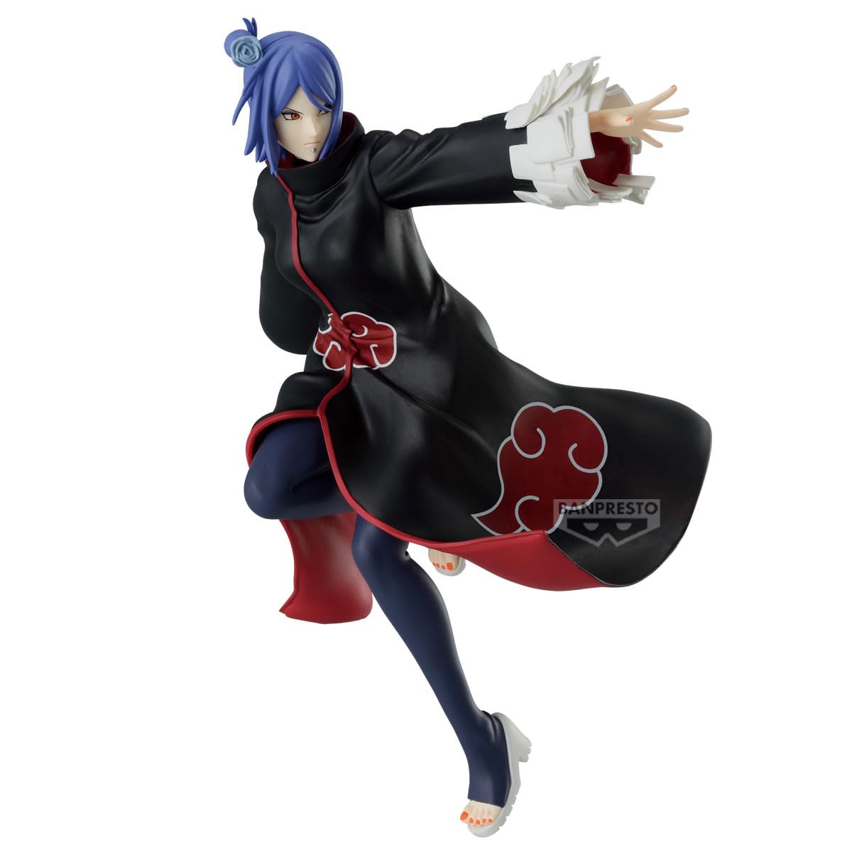 Banpresto Konan Naruto Shippuden Figurka Vibration Stars 15 cm - wielokolorowa BP29185P - Figurka kolekcjonerska - Optymalna dla fanów anime