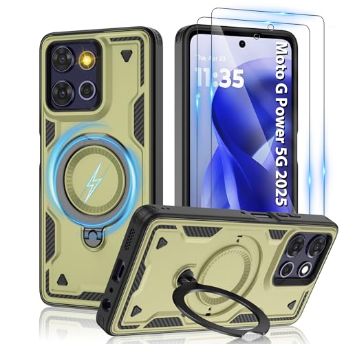 Coque Moto G Power 5G 2025 anti-choc et anti-traces de doigts verte