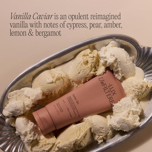 Image of + Lux Unfiltered N32 Summer Skin Classic Gradual Self Tanner, Hydrating Self Tanning Lotion - Shea Butter & Squalane - Non-Sticky, No Transfer, Natural-Looking - Vegan Sunless Tanner - Vanilla Caviar