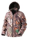 Ultra-Quiet Camo Hunting Jacket for Men, Water Resistant Fleece Lined Hunting Coat for Deer Duck Hun