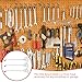 PRETYZOOM 3pcs Iron Pegboard Hooks Triple-Prong Tool Hangers for Wall-Mounted Pegboard Storage and Display, Industrial Hardware Hooks for Garage and Workshop Organization