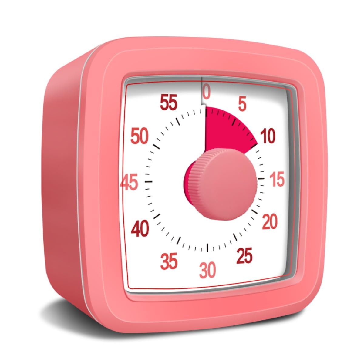 60 Minute Visual Timer for Kids and Adults, Non-Ticking 5.5 Inch Large Visual Countdown Timers for Classroom Desk, Kitchen Timer for Meeting, Working,