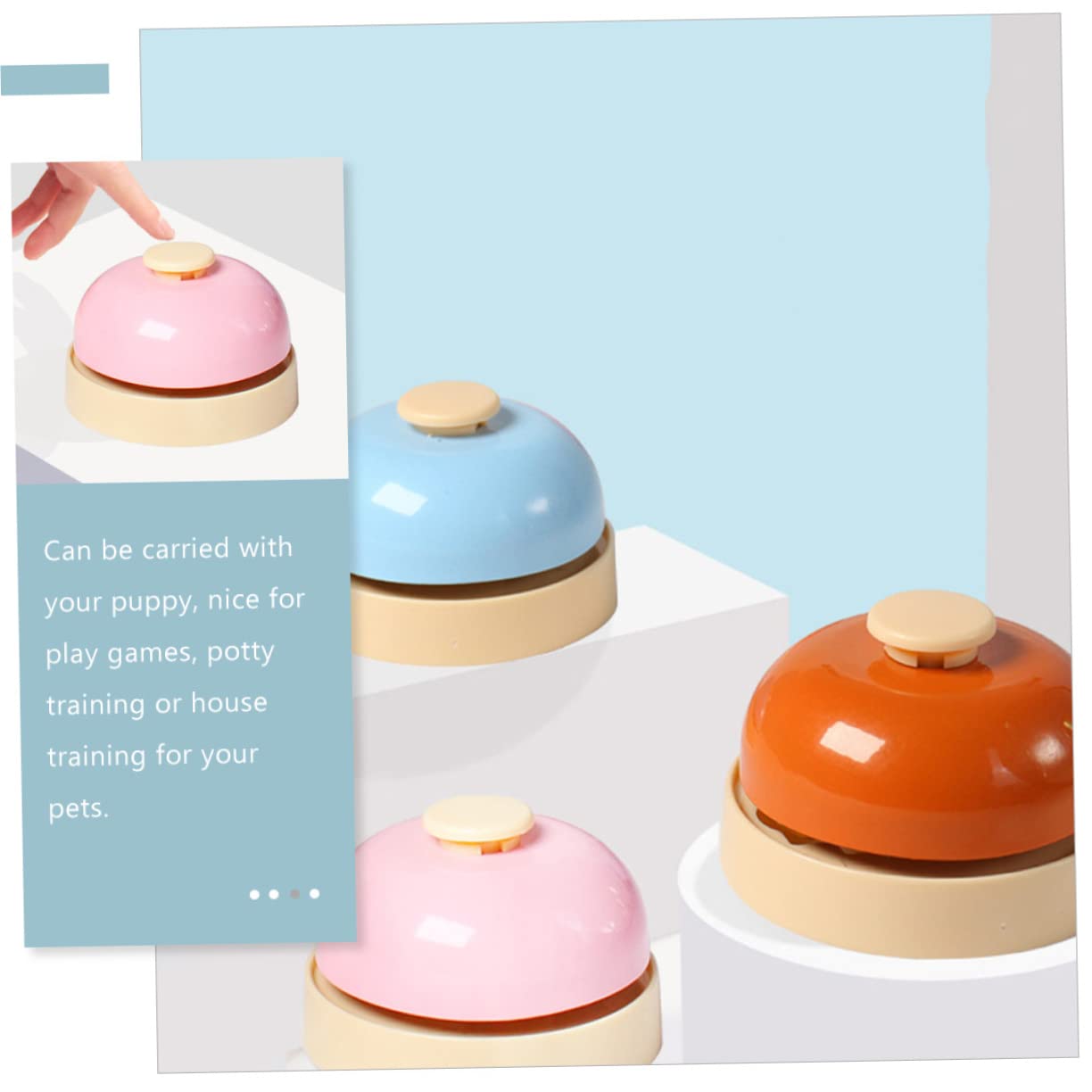Didiseaon 3sets Sturdy Dog Bells Pet Training Bell Dog Doorbell Interactive Toys Mental Stimulation Potty Training for 2pcs*3