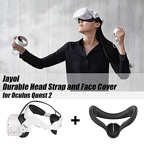 Head Strap for Oculus Quest 2, Halo Elite Strap & Silicone Face Cover Set for Oculus/Meta - Adjustable Replacement… - Image 3