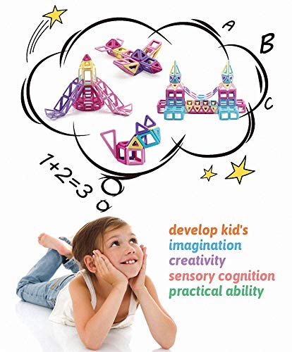 Asok 149 Pcs Mini Magnetic Blocks Castle Building Tiles Edutainment Toys Develop Creativity Imagination Stem Toys For Kids Age 4 5 6 7 8 9 Years Old Girls Boys Gifts #TOP3