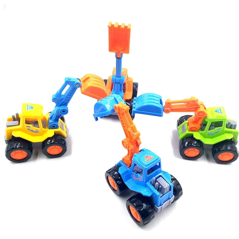 PLUSPOINT Excavator Toy Construction Vehicle Truck for Kids Pack of 1pc Pretend Play Set Building Vehicles Set for Kids 3-14 Years (Funny Truck)