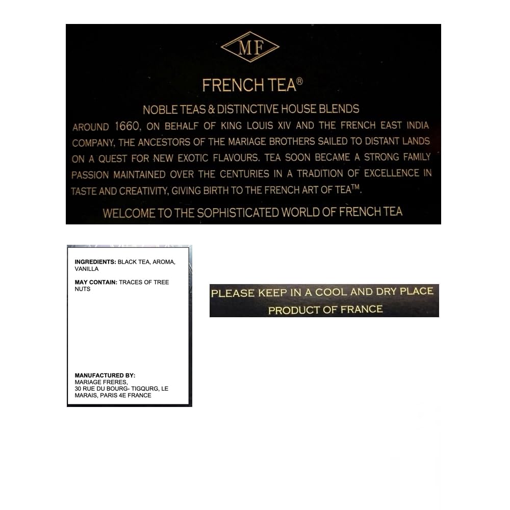 Mariage Freres Black Orchid 100g 3.5oz Loose Tea (1 Pack)