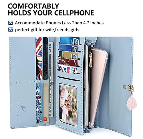 Image of PALAY Wallet for Women, PU Leather with Zipper, Card Holders, Phone Pocket