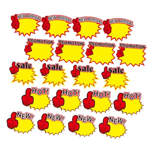 GALPADA 250 piezas Etiquetas de Precio para Venta Papel Resistente y Fácil de Escribir Carteles para Tiendas Minoristas y Supermercados para Garaje y Etiquetas Adhesivas de Números