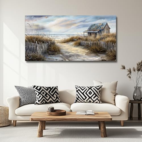 PHAOHUAXM-Farmhouse-Wall-Art-For-Living-Room-Canvas-Wall-Decor-For-Bedroom-Office-Dining-Room-Decor-Boho-Printing-Paintings-Seaside-Landscape-Painting-Pictures-Ready-To-Hang-Home-Decor-20X40