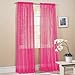 LuxuryDiscounts 2 Piece Solid Hot Pink Elegant Sheer Curtains Fully Stitched Panels Window Treatment Drape 60" X 84"