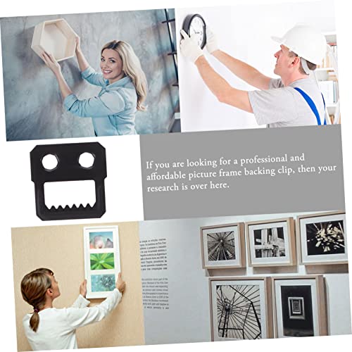 Image of TEHAUX 100pcs Picture Frame Hooks Screws Heavy Duty Hanger for Wall Decor Easy to Install Picture Hanging Hardware for Clocks Mirrors and Artwork Display