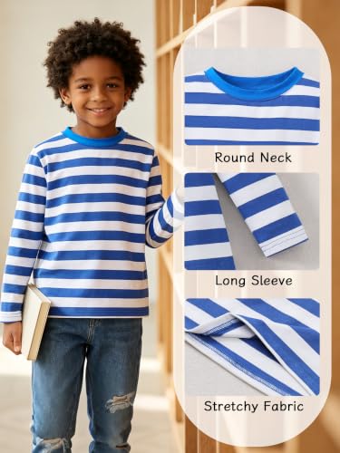 Image of Magic Park 6M-14Y Kid Striped T-Shirt Boys Cotton Tee Basic Top