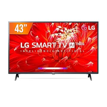 Smart TV LG 43" Full HD 43LM6370 WiFi Bluetooth HDR ThinQAI compatível com Inteligência Artificial