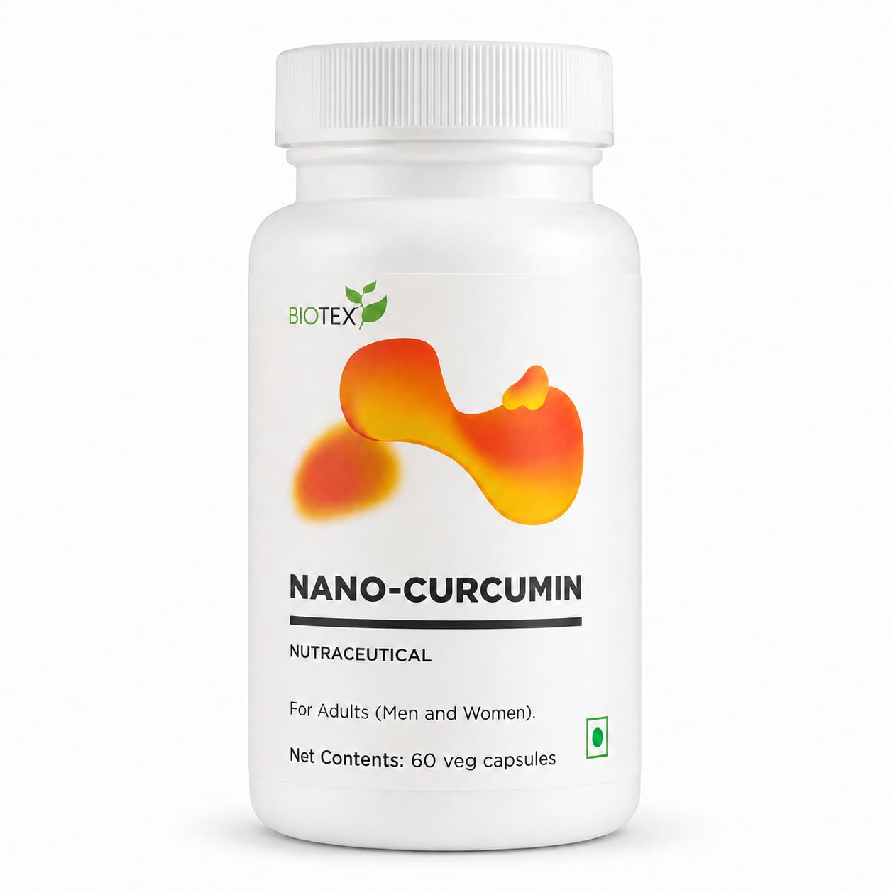 [BRSROAYNOF5RUFD4] Biotex Nano Curcumin Capsules 500 mg – High Absorption Turmeric Extract, Antioxidant & Immune Support, Ayurvedic Proprietary, Vegetarian Capsules (60 Count)