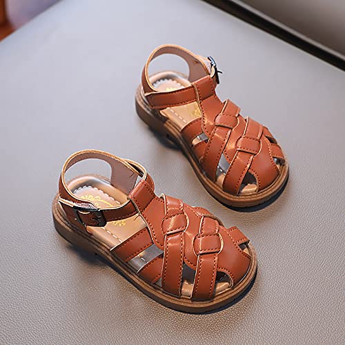 Carpet Slippers for Girls Girls Sandals Toddler Little Kid Closed Toe T Strap Flats Dress Sandals Girls Shoes4