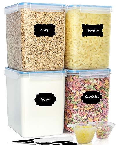 buways Extra Large 5.5 Qt Airtight Food Storage Containers (Set of 4)