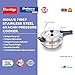 Prestige Deluxe Alpha Svachh Stainless Steel Pressure Cooker with Alpha Base and Deep Lid for Spillage Control, (4.0 L Junior Handi)