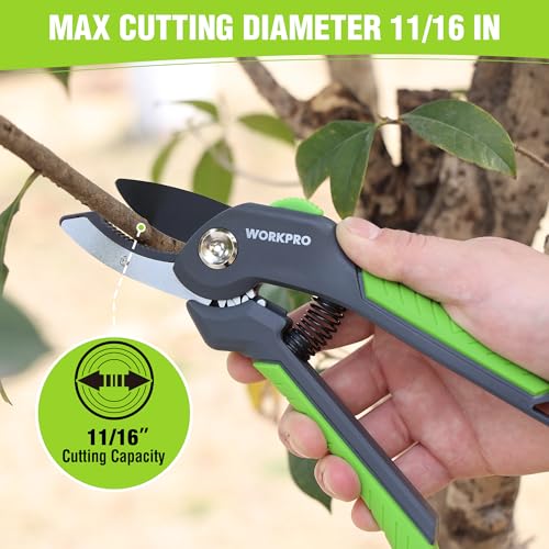 Tijeras de podar WORKPRO 8.5 pulgadas de acero miniatura 2