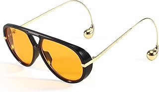 SODQW Oversized Aviator Sunglasses for Women With Earring Trendy Large Big XL Size 2026 Designer Ladies Shades