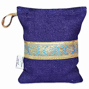 Vaayu Organic 80 gms Deodoriser and Dehumidifier for Car, Gym Bags, School Bags, Fridge and Wardrobes Teal Colour