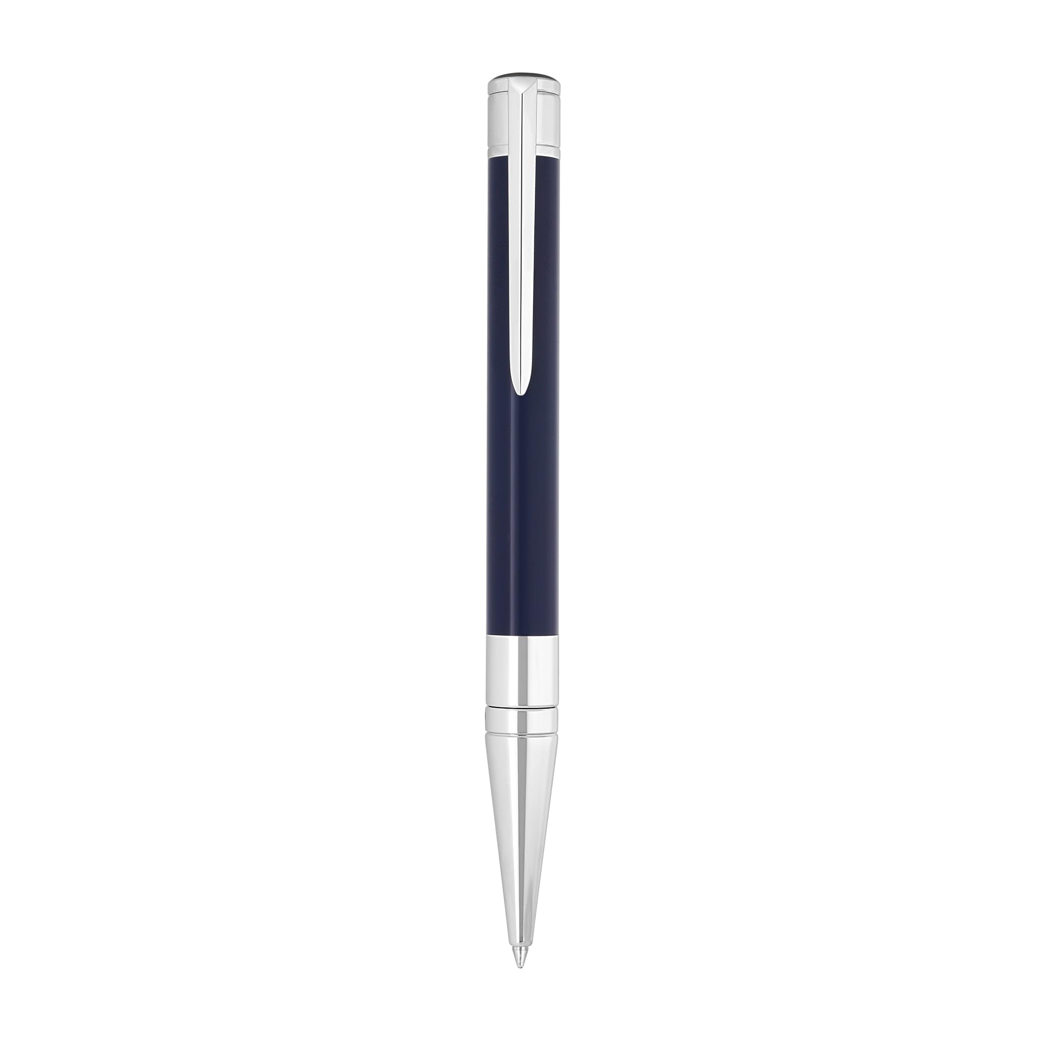 S.T.Dupont - Penna a sfera con iniziale, colore: blu/cromato