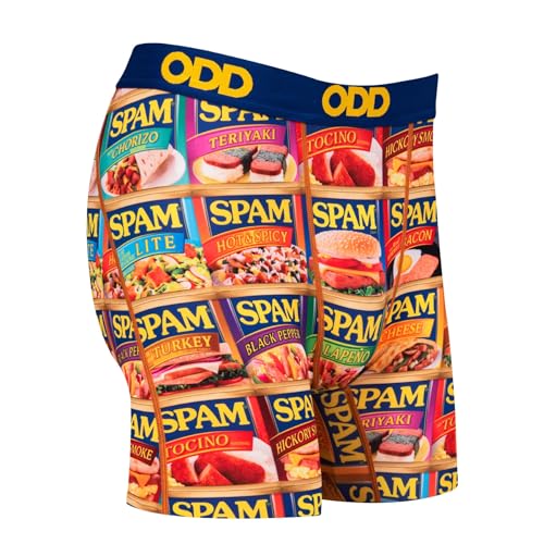 Odd Sox Men's Gift Idea Novelty Underwear Boxer Briefs, Spam Flavors3