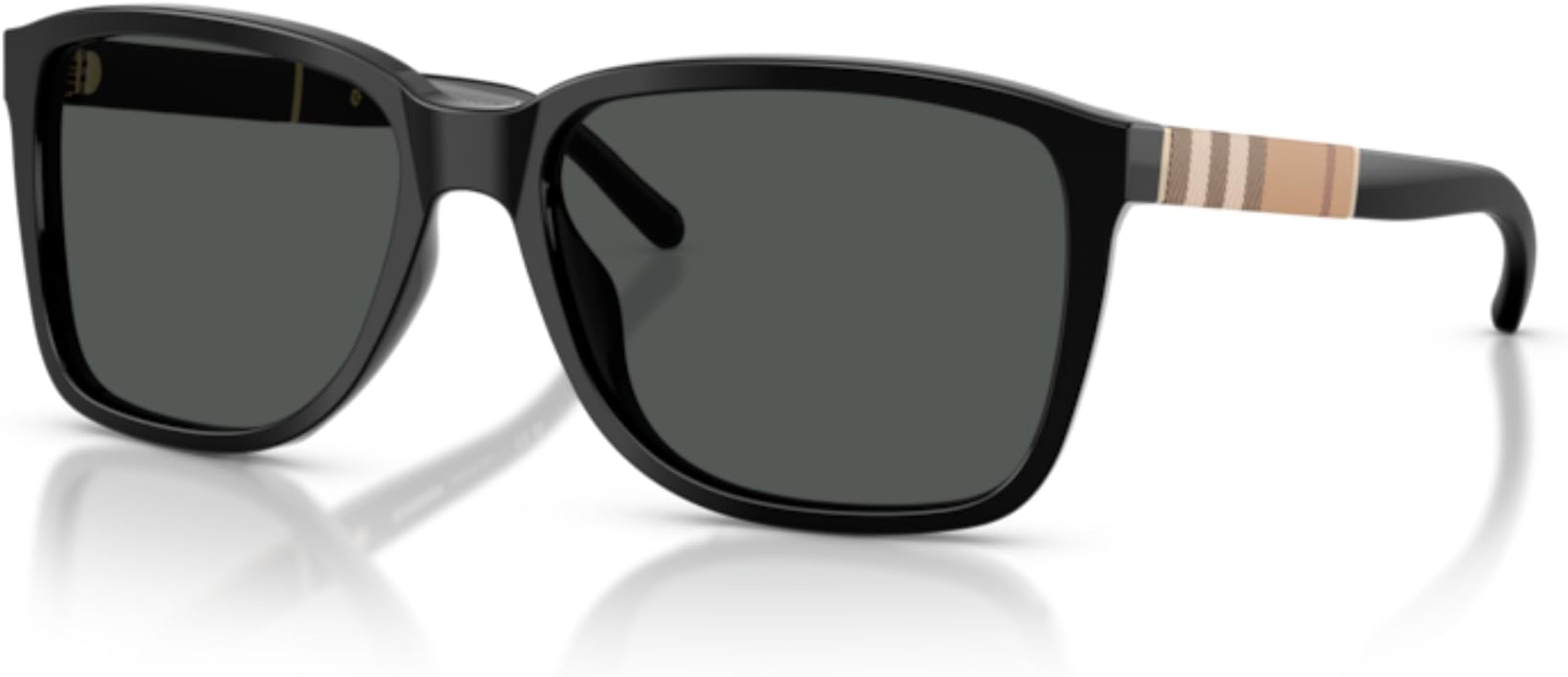 Buy Burberry BE4181 300187 58M Black/Grey Square Sunglasses For