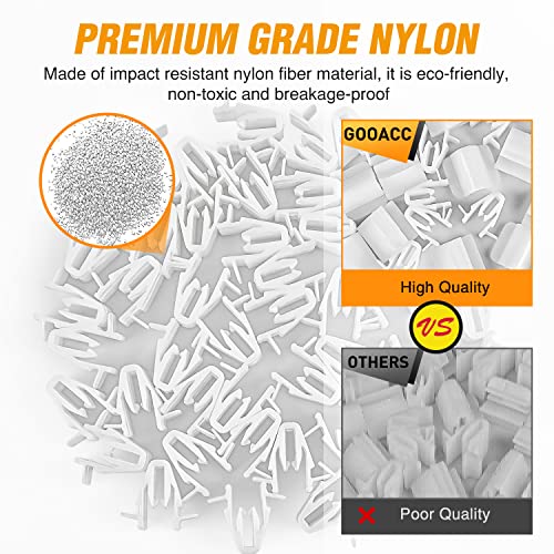 Image of GOOACC 50pcs Rear Hatch Door Side Garnish and Front Body Pillar Garnish Moulding Clip for Toyota Lexus 90467-09204