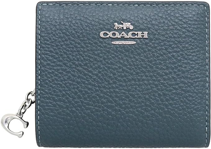 コーチ COACH 二つ折財布 ペブルドレザー チャーム c2862 IMRRJ コーチ アウトレット 二つ折り財布 レディース ペブルド レザー C