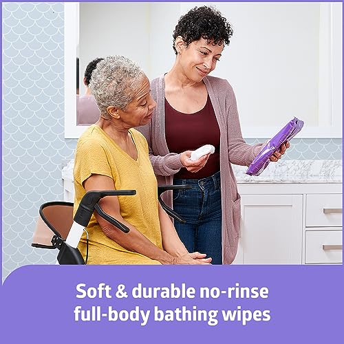 Condition photo showing New/Like New for medline readybath adult bath wipes, 240 wipes (8 wipes, 30 packs), unscented, no rinse formula with aloe, shower wipes for sensitive skin, hypoallergenic & alcohol-free wet wipes, 8 x 8 inch