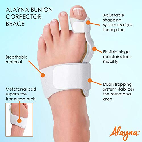 Bunion Corrector and Bunion Relief Orthopedic Bunion Splint Pads for Men and Women Hammer Toe Straightener and Bunion Protector Cushions- Relieve Hallux Valgus Foot Pain and Soothe Sore Bunions - Thumbnail 3