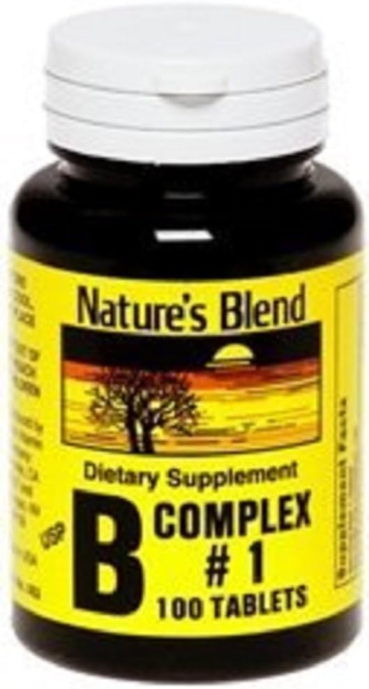 Nature's Blend Vitamin B Complex #1 Tablets 100 Count (2 Pack)